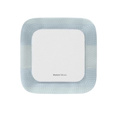 Biatain® Silicone Foam Dressing, Sterile, Border Film Backing, 5 x 5 Inch