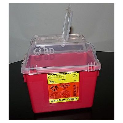 CONTAINER, SHARPS RED 8QT OPN TOP (24/CS)