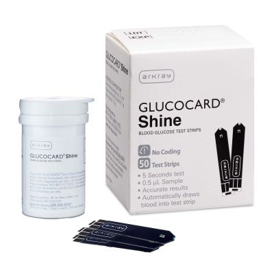 Glucocard® Shine Blood Glucose Test Strip for use with Monitoring Meter
