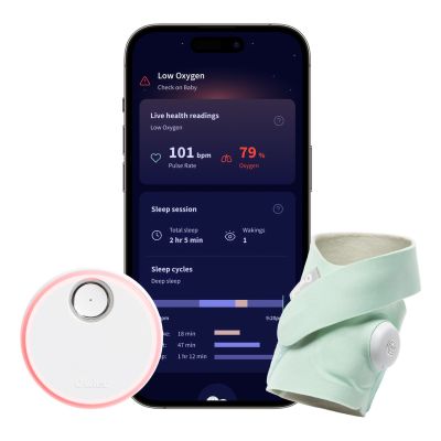 MONITOR, BABY DREAM SOCK W/HEALTH READING/NOTIFICATION MINT