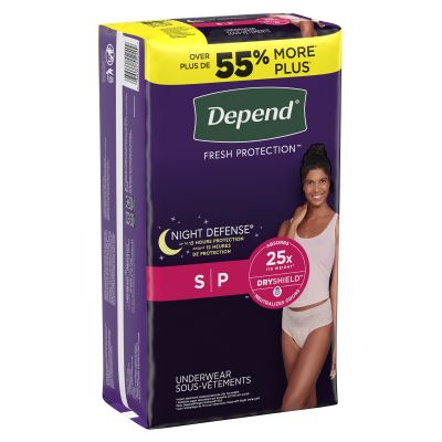 Depend® Night Defense® Women's Absorbent Underwear, Small