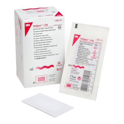 3M™ Medipore +Pad Soft Cloth Dressings, 2-3/8 x 4 Inch, White