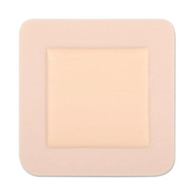 Optifoam® Adhesive with Border Foam Dressing, 6 x 6 Inch