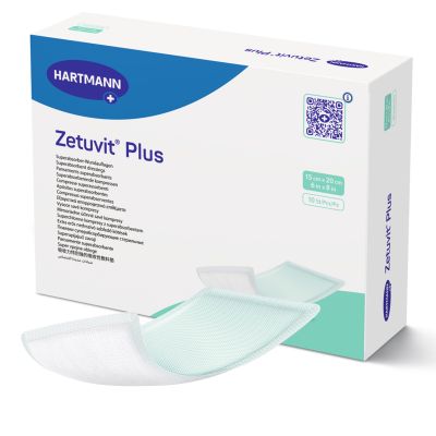 Zetuvit® Plus Sterile Superabsorbent Dressing, 6 x 8 Inch