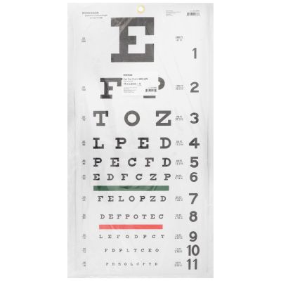 McKesson Eye Test Chart, 11 x 22 Inch
