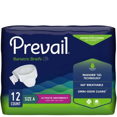 Prevail® Bariatric Ultimate Absorbency Incontinence Brief, Size A