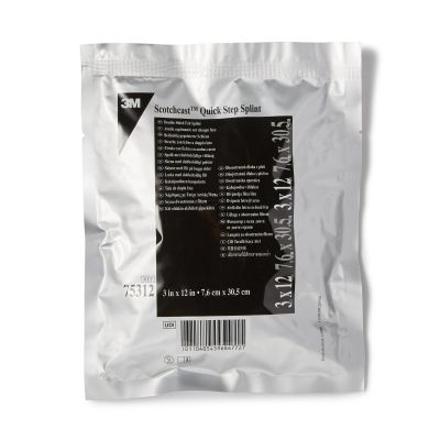 3M™ Scotchcast™ Quick Step Double Sided Felt Padded Splint, 3 x 12 Inch