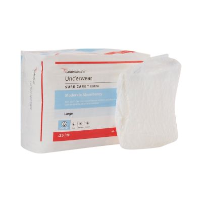 Sure Care™ Extra Moderate Absorbency Incontinence Underwear, Large
