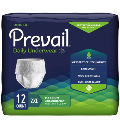 Prevail® Daily Underwear Maximum Absorbent Underwear, 2X-Large