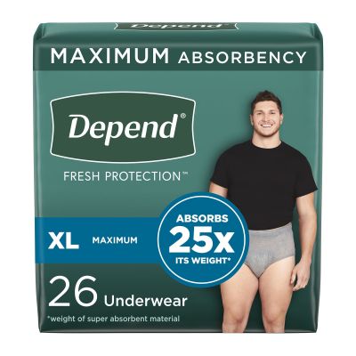 Depend® Fresh Protection™ Men's Maximum Absorbency Underwear, Extra Large