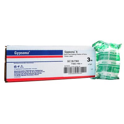 Gypsona® S Plaster Bandage, 3 Inch x 3 Yard