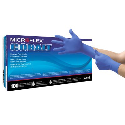 Microflex® Cobalt® Nitrile Exam Glove, Large, Blue