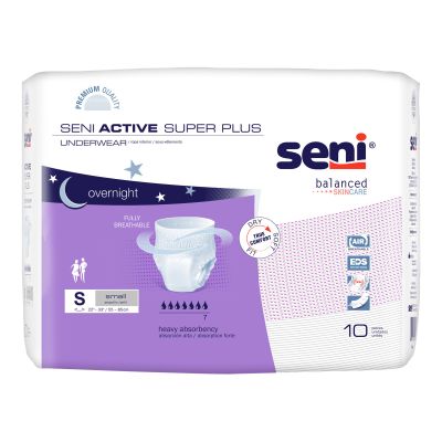 Seni® Active Super Plus Overnight Heavy Absorbent Underwear, Small