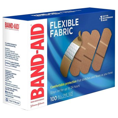 Band-Aid® Flexible Fabric Tan Adhesive Strip, 1 x 3 Inch
