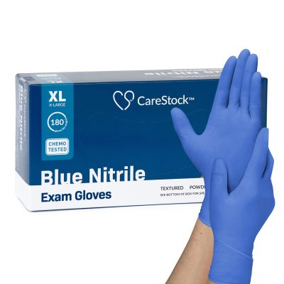 CareStock™ Nitrile Exam Glove, Extra Large, Blue