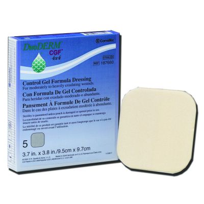 DuoDerm® CGF® Hydrocolloid Dressing, Sterile, Square, 8 x 8 inch