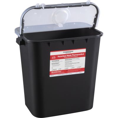 CONTAINER, BIOHAZARD WASTE RCRA BLK 8GL (10/CS)