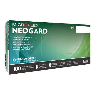 Neogard® Polychloroprene Exam Glove, Small, Green