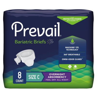 Prevail® Bariatric Ultimate Absorbency Incontinence Brief, Size C