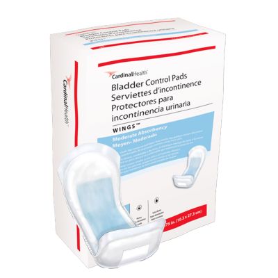 Sure Care™ Bladder Control Pads, Moderate Absorbency, 4 x 10.75 Inch