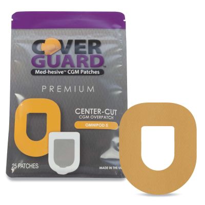 OVERPATCH, CVRGRD F/OMNIPODS5 TAN (25/CT 150CT/CS)