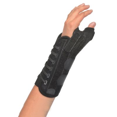 Titan™ Thumb Brace with Support for Left Wrist, Regular Size, Short