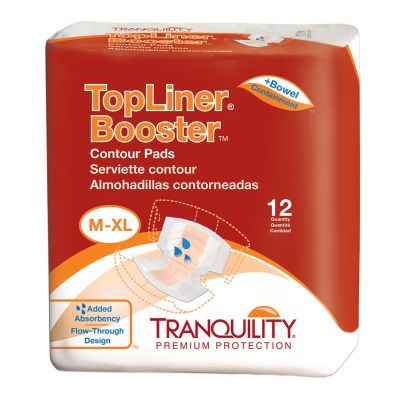 Tranquility® Top Liner® Added Absorbency Incontinence Booster Pad 13½ x 21½ Inch