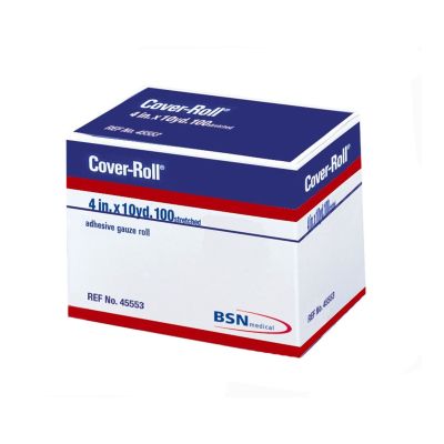 Cover-Roll® Stretch Dressing Retention Tape with Liner, 4 Inch x 10 Yard, White