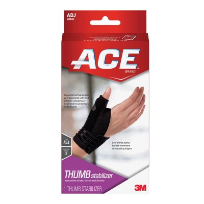 3M™ Ace™ Thumb Stabilizer, Breathable, Adjustable, Black