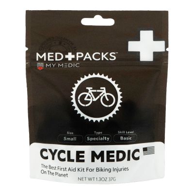 Med Packs™ First Aid Kit for Cyclists – Bike Injury Supplies in Portable Pouch