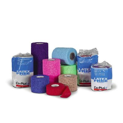 Co-Plus® LF Self-adherent Closure Cohesive Bandage, 4 Inch x 5 Yard