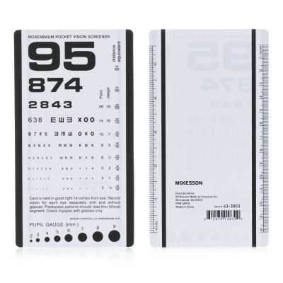 McKesson Eye Test Chart, 3-1/2 x 6-1/2 Inch