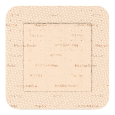 Mepilex® Border Flex Lite Silicone Foam Dressing, 3 x 3 Inch