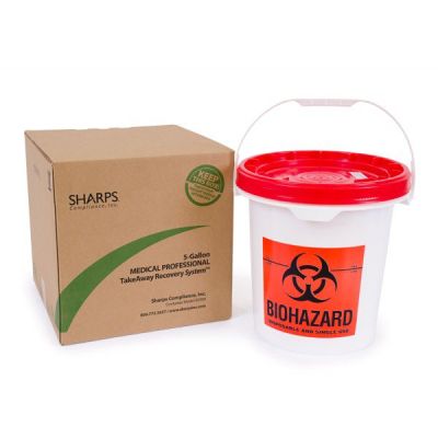 CONTAINER, SHARPS MAILBACK BUCKET 5GL