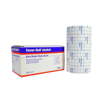 Cover-Roll® Stretch Dressing Retention Tape with Liner, 6 Inch x 10 Yard, White