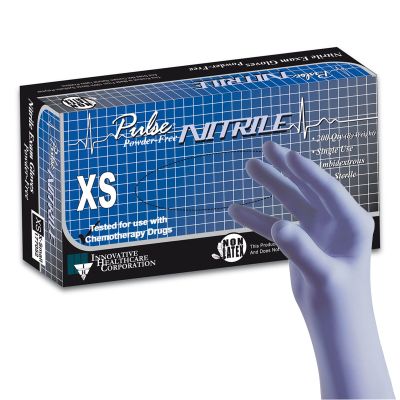 Pulse® Nitrile Exam Glove, Extra Small, Aqua Blue