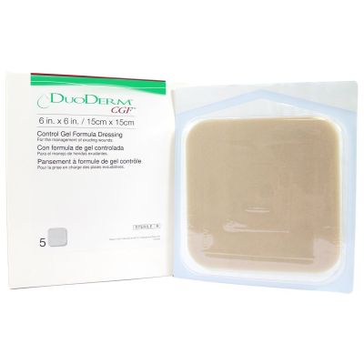 DuoDerm® CGF® Border Hydrocolloid Dressing, 4 x 5 Inch Triangle