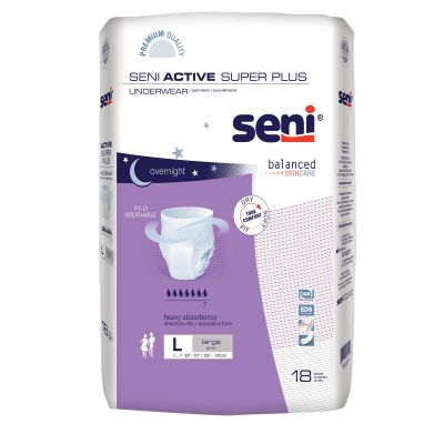 Seni® Active Super Plus Overnight Heavy Absorbent Underwear, Large