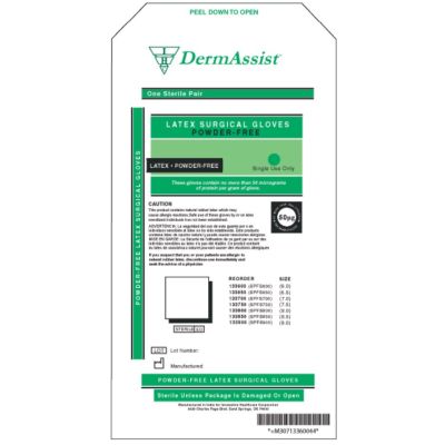 GLOVE, SURG LTX 6.5 STR2 TXT (50PR/BX 4BX/CS)