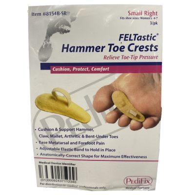 Pedifix® Right Pull-On Hammer Toe Crest for Right Foot, Small