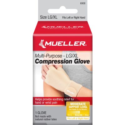 GLOVE, COMPRESSION SINGLE BGE LG/XLG