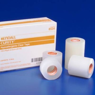 Kendall™ Plastic Medical Tape, 1/2 Inch x 10 Yard, Transparent