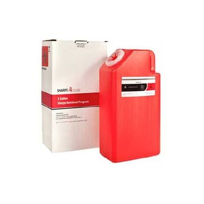 CONTAINER, SHARPS MAILBACK 3GL(8/CS)