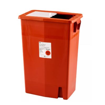 CONTAINER, SHARPS RED 18GL W/LID (5/CS)
