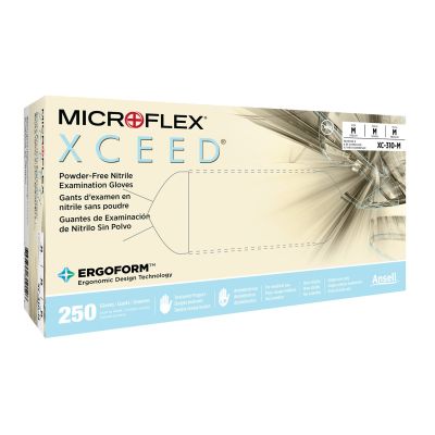 Microflex® Xceed™ Nitrile Gloves, Medium, Blue