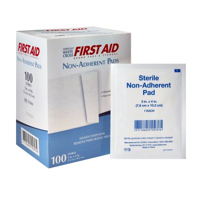 American® White Cross Nonadherent Dressing, 3 x 4 Inch