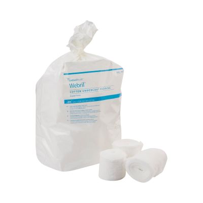 Webril™ Undercast Cotton Cast Padding, nonsterile, White, 2 Inch x 4 Yard