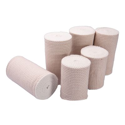 Welmed Premium Weave Single Hook & Loop Closure Elastic Bandage, 6" x 11 Yard