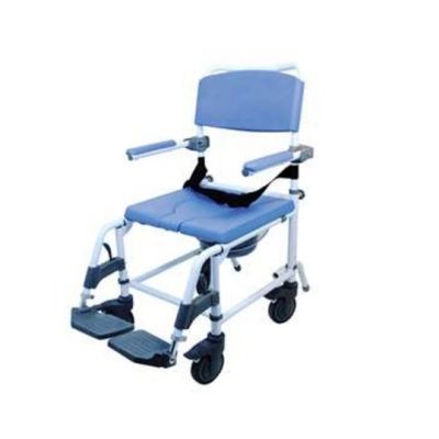 COMMODE, SHOWER STANDARD ALUM HEALTHLINE EZEE LIFE 18"