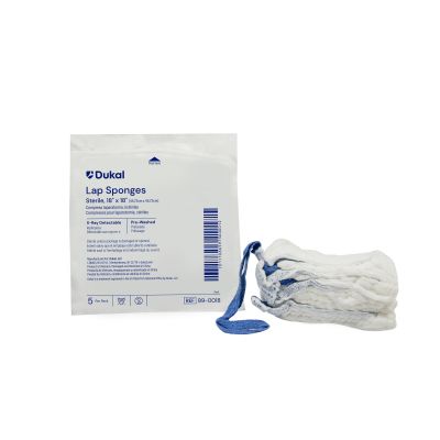 Dukal X-Ray Detectable Surgical Laparotomy Sponge, 18 x 18 Inch